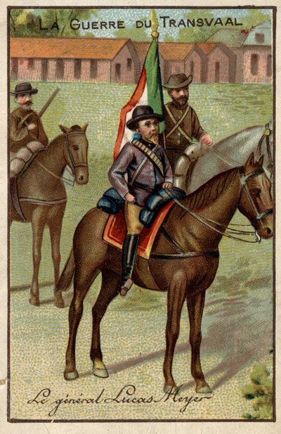 Le général Lucas Meyer pendant la guerre du Transvaal (contre les Boers) - French School