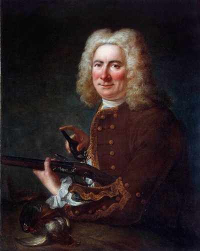 Gentilhomme avec un fusil à silex - French School