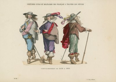 Gentilshommes de 1615-1630 - French School