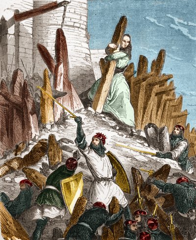 Guerre contre Hugues du Puiset par Louis le Gros : Attaque du Château du Puiset (situé dans le département d