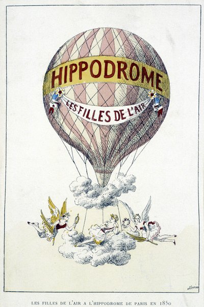 Filles dans les airs à l