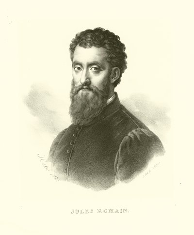 Giulio Romano, également connu sous le nom de Giulio Pippi, portrait - French School