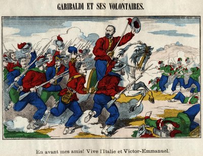 Giuseppe Garibaldi et les volontaires - French School