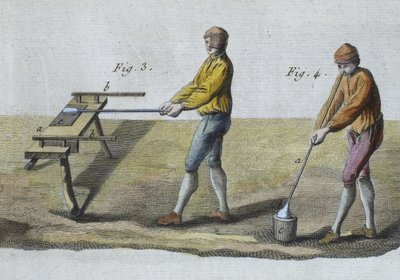 Soufflage de verre, détail, illustration de l