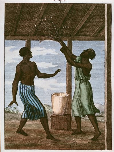 Consultation du destin par un Noir de la Côte de l