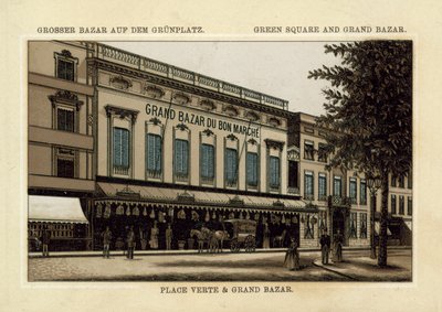 Grand Bazar du Grand Marché, Place Verte, Anvers - French School