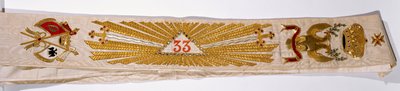 Grand Cordon du 33ème degré de la franc-maçonnerie du prince Lucien Murat - French School