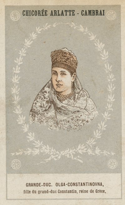 Grande-duchesse Olga Constantinovna, reine de Grèce - French School