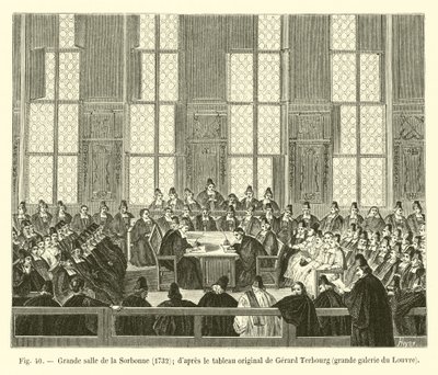 Grande salle de la Sorbonne, 1732 - French School