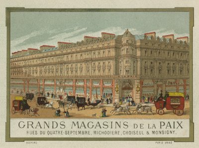 Grands Magasins de la Paix, Paris - French School