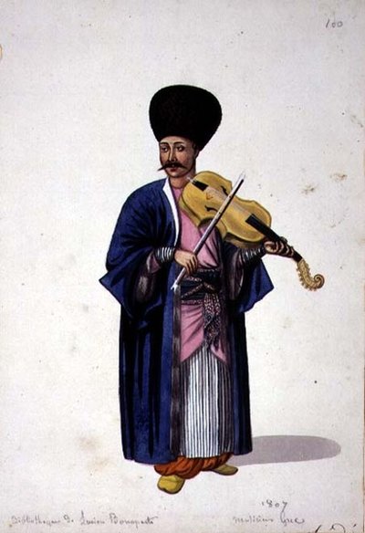 Musicien grec - French School