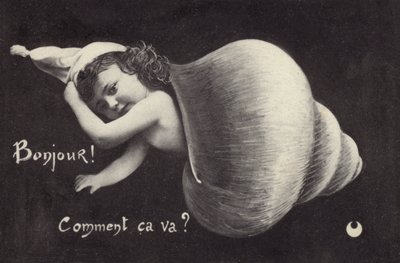 Carte de vœux (litho) - French School