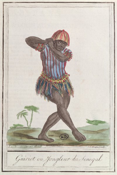 Griot ou ménestrel du Sénégal, 1796 - French School