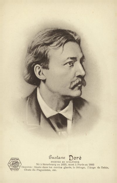 Gustave Dore, artiste et illustrateur français (lithographie) - French School