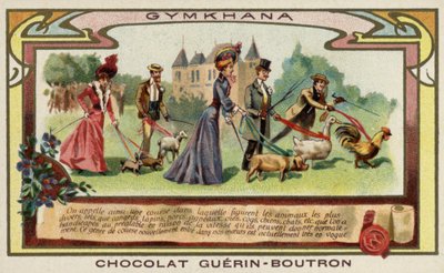 Gymkhana (chromolithographie) - French School