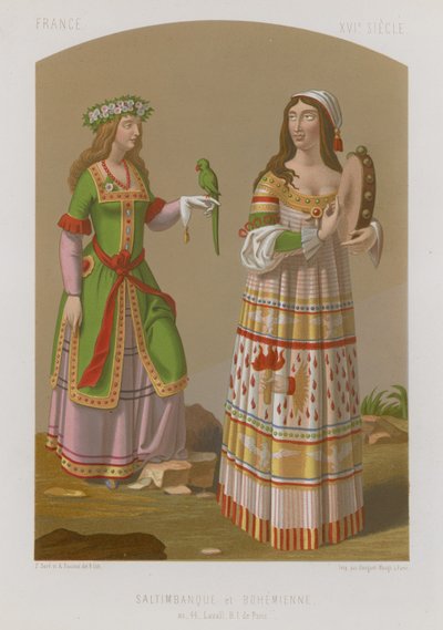 Femmes gitanes et bohémiennes - French School