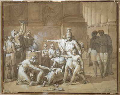 Hannibal jurant une inimitié éternelle envers Rome, c. 1808 - French School