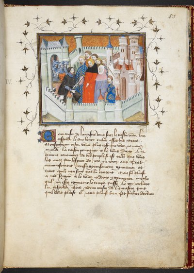 Richard II et Bolingbroke au château de Flint, c.1401-05 - French School