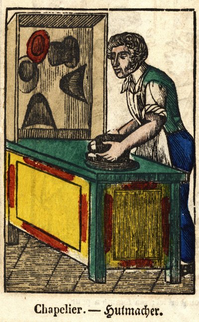 Chapelier; Série sur les métiers, image d