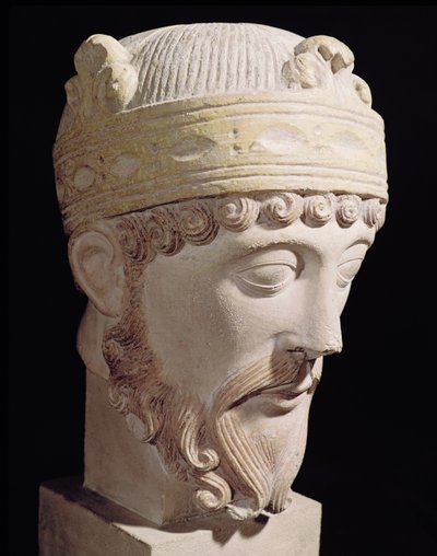 Tête de Lothaire I - French School