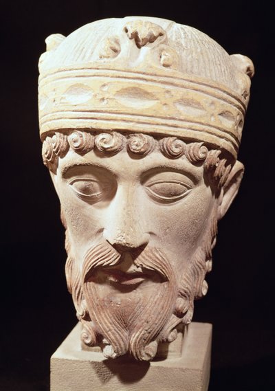 Tête de Lothaire Ier - French School