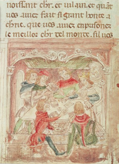 Cartes de cœur et de carreau, XVIIe-XVIIIe siècle - French School