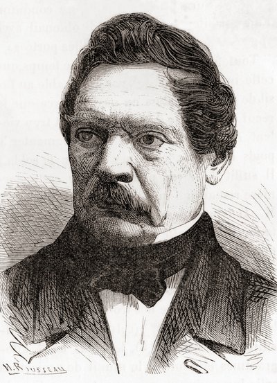 Henri-Gustave Delvigne, de Les Merveilles de la Science, publié vers 1870 (gravure) - French School