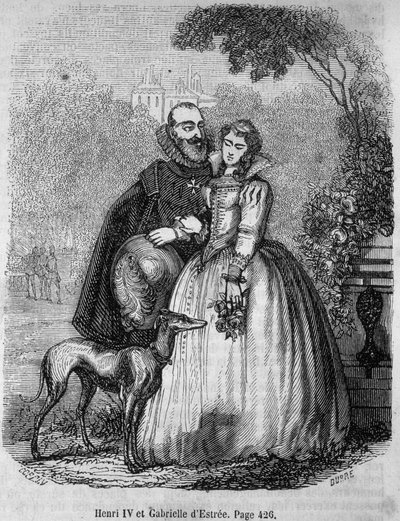 Henri IV (1553 - 1610) et Gabrielle d