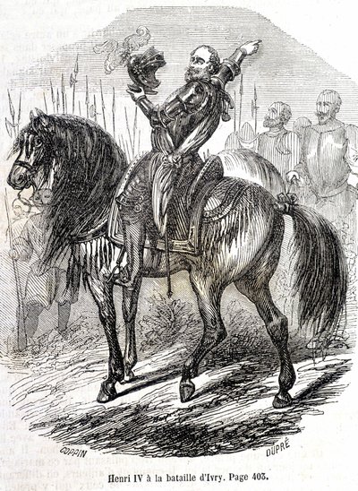 Henri IV (1553 - 1610) à la bataille d