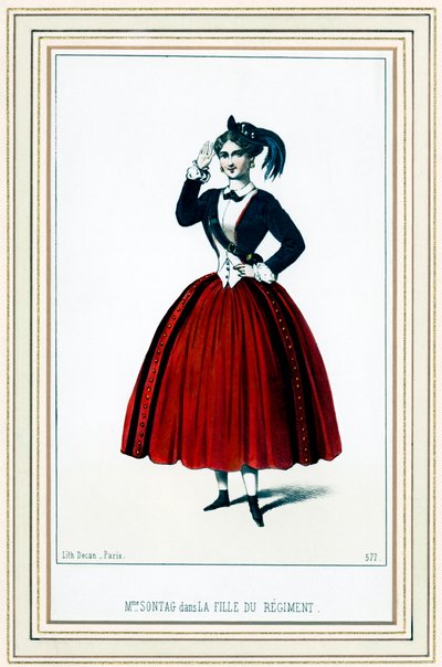 Henriette Sontag, soprano allemande, dans 