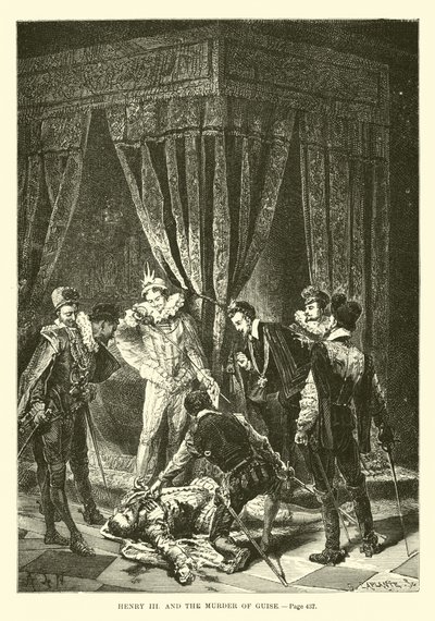 Henri III et le meurtre de Guise - French School