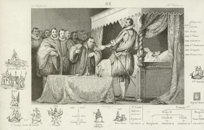 Henri III de France sur son lit de mort, 1589 - French School