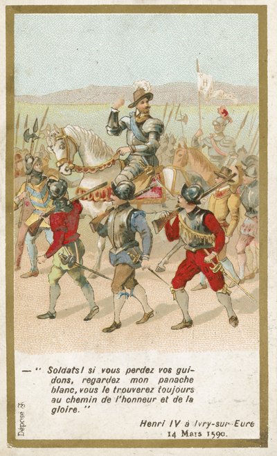 Henri IV, roi de France, Ivry-sur-Eure, 14 mars 1590 - French School