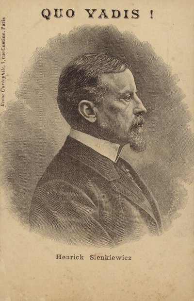 Henryk Sienkiewicz (1846-1916), journaliste et romancier polonais (lithographie) - French School