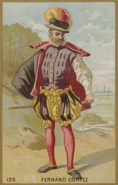 Hernán Cortés, conquistador espagnol - French School