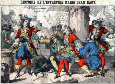 Histoire du marin intrépide Jean Bart (1650 - 1702), corsaire français. Imagerie d