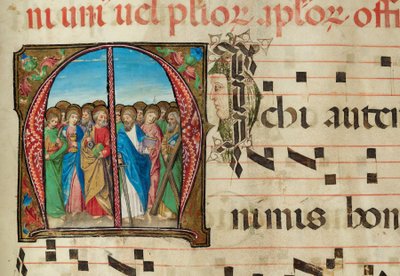 Saints Apôtres, Graduel, f.94 - French School