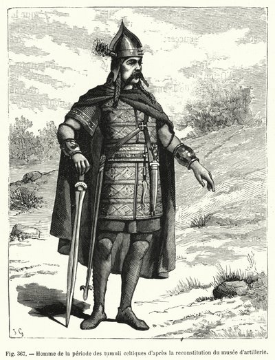 Homme de la période des tumuli celtiques d