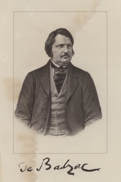 Honoré de Balzac, romancier et dramaturge français - French School