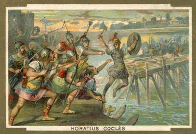 Horatius Coclès sur le pont - French School