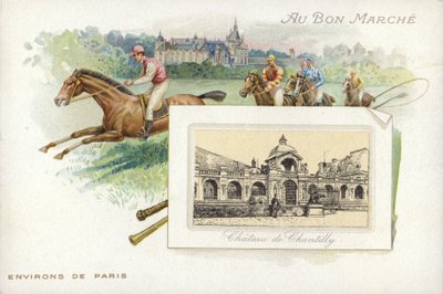 Courses de chevaux près de Paris, Château de Chantilly - French School