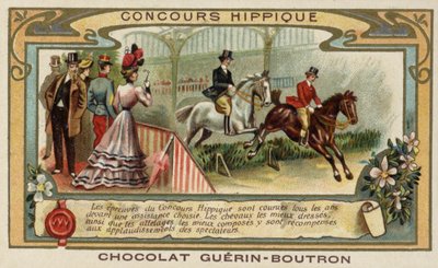 Exposition de chevaux (chromolithographie) - French School