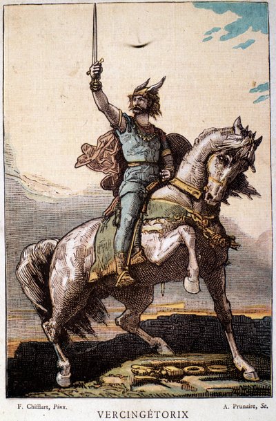 Vercingétorix à cheval - French School