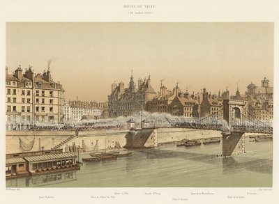 Hôtel de Ville, 28 Juillet 1830 - French School