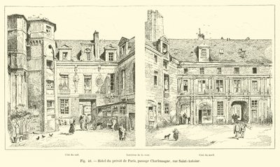 Hôtel du prévôt de Paris, passage Charlemagne, rue Saint-Antoine - French School