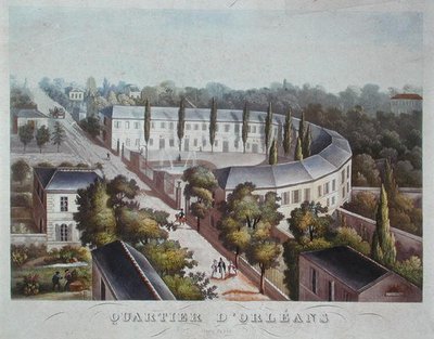 Projet de logement (achevé) dans le Quartier Orléans, rue Halle, vers 1840-50 - French School