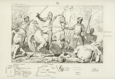 Hugues Capet capture Charles de Lorraine, 991 - French School