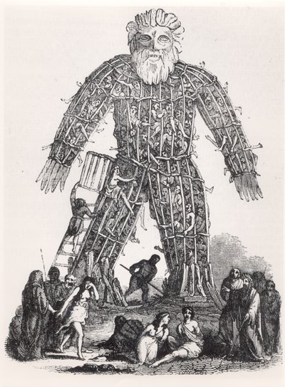 Sacrifice humain par les druides gaulois dans un Homme d