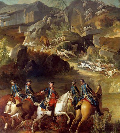 Scène de chasse (détail) - French School