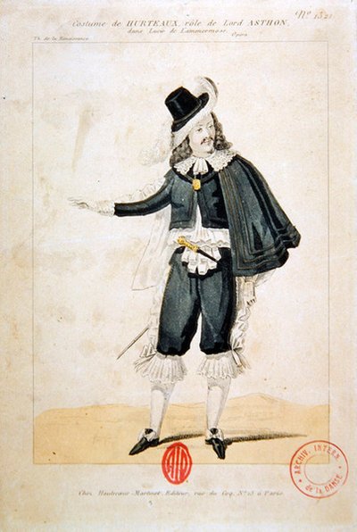 Hurteaux dans le rôle de Lord Enrico Ashton, dans l